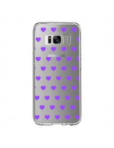 Coque Samsung S8 Coeur Heart Love Amour Violet...
