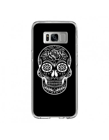 Coque Samsung S8 Tête de Mort Mexicaine Blanche - Laetitia