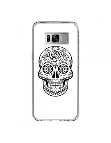 Coque Samsung S8 Tête de Mort Mexicaine Noir - Laetitia
