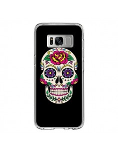 Coque Samsung S8 Tête de Mort Mexicaine Multicolore Noir...