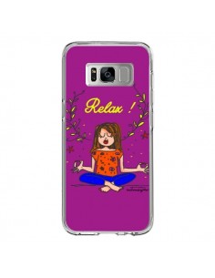 Coque Samsung S8 Fille Relax Zen Yoga - Leellouebrigitte