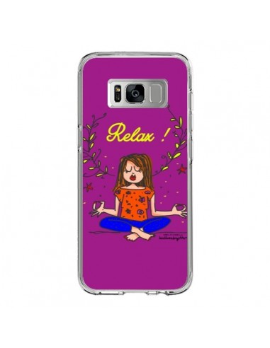 Coque Samsung S8 Fille Relax Zen Yoga - Leellouebrigitte