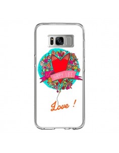 Coque Samsung S8 Love Happy Life - Leellouebrigitte