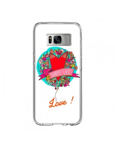 Coque Samsung S8 Love Happy Life - Leellouebrigitte