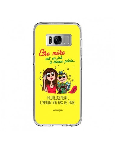 Coque Samsung S8 Etre mère est un job à plein temps Fête des Mères - Leellouebrigitte