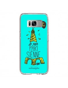 Coque Samsung S8 Je suis Parisienne La Tour Eiffel Bleu -...