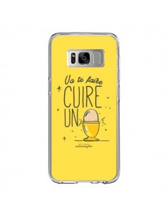 Coque Samsung S8 Va te faire cuir un oeuf jaune -...