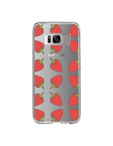 Coque Samsung S8 Fraise Fruit Strawberry Transparente - Petit Griffin
