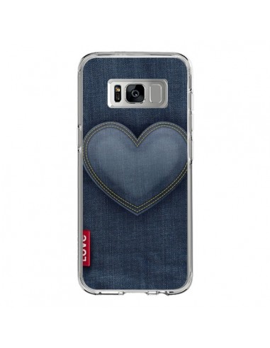 Coque Samsung S8 Love Coeur en Jean - Lassana