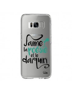 Coque Samsung S8 J'aime la poésie et le daiquiri...