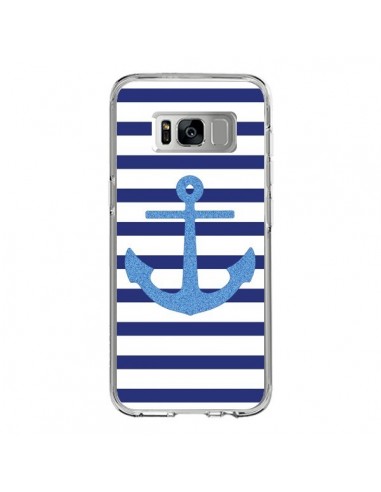 Coque Samsung S8 Ancre Voile Marin Navy Blue - Mary Nesrala