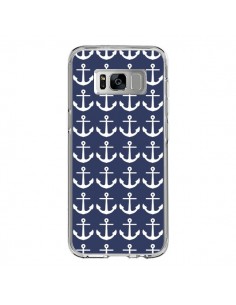 Coque Samsung S8 Ancre Marin Bleu Anchors Navy - Mary...