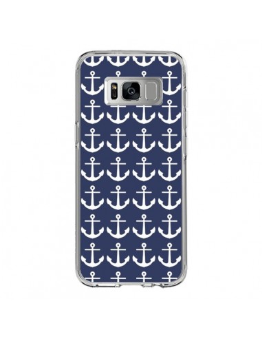 Coque Samsung S8 Ancre Marin Bleu Anchors Navy - Mary Nesrala