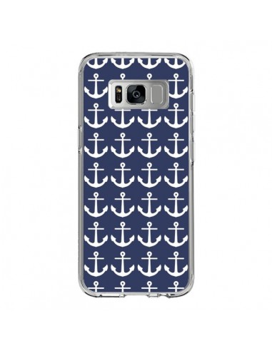 Coque Samsung S8 Ancre Marin Bleu Anchors Navy - Mary Nesrala