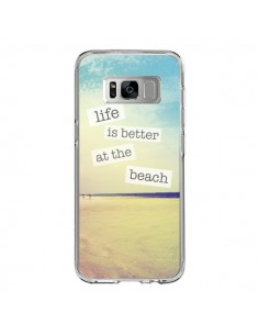 Coque Samsung S8 Life is better at the beach Ete Summer...