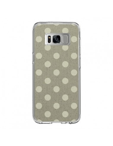 Coque Samsung S8 Pois Polka Camel - Mary Nesrala