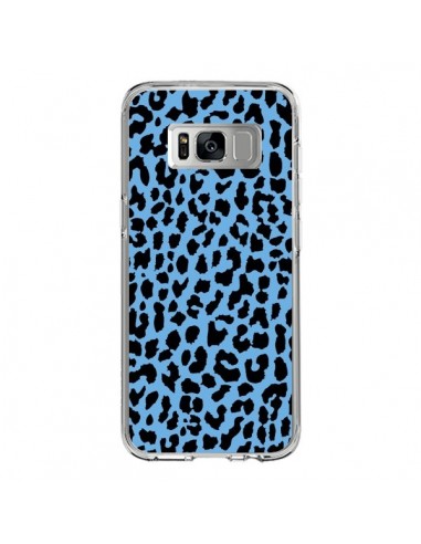 Coque Samsung S8 Leopard Bleu Neon - Mary Nesrala