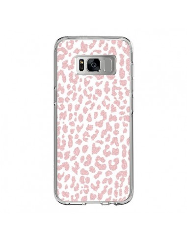 Coque Samsung S8 Leopard Rose Corail - Mary Nesrala