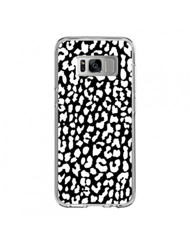 Coque Samsung S8 Leopard Noir et Blanc - Mary Nesrala