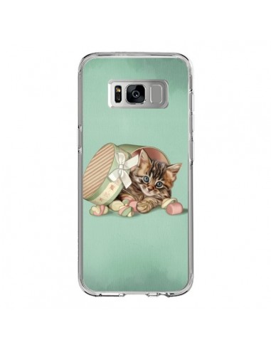 Coque Samsung S8 Chaton Chat Kitten Boite Bonbon Candy - Maryline Cazenave