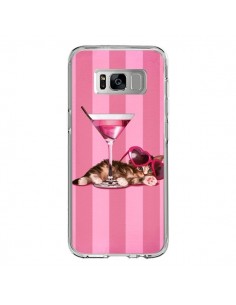 Coque Samsung S8 Chaton Chat Kitten Cocktail Lunettes...