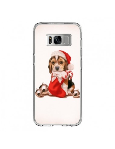 Coque Samsung S8 Chien Dog Pere Noel Christmas - Maryline Cazenave