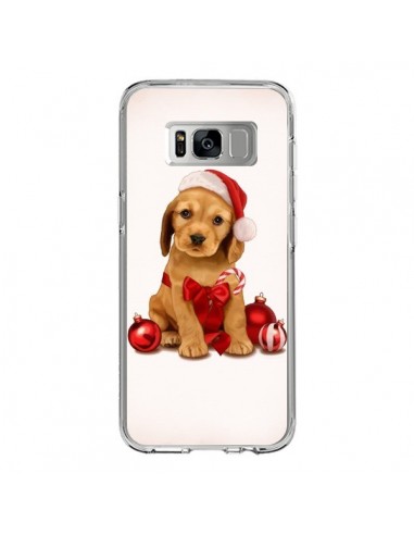 Coque Samsung S8 Chien Dog Pere Noel Christmas Boules Sapin - Maryline Cazenave