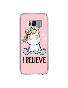 Coque Samsung S8 Licorne I Believe - Maryline Cazenave