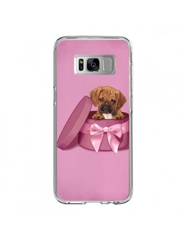 Coque Samsung S8 Chien Dog Boite Noeud Triste - Maryline Cazenave