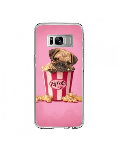 Coque Samsung S8 Chien Dog Popcorn Film - Maryline Cazenave