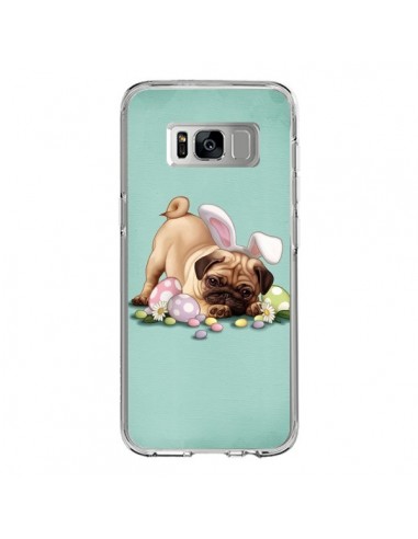 Coque Samsung S8 Chien Dog Rabbit Lapin Pâques Easter - Maryline Cazenave