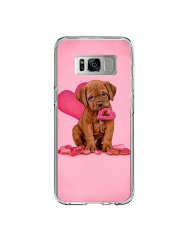 Coque Samsung S8 Chien Dog Gateau Coeur Love - Maryline Cazenave