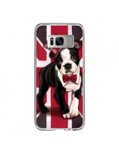 Coque Samsung S8 Chien Dog Anglais UK British Gentleman - Maryline Cazenave