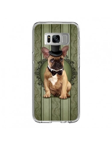 Coque Samsung S8 Chien Dog Bulldog Noeud Papillon Chapeau - Maryline Cazenave