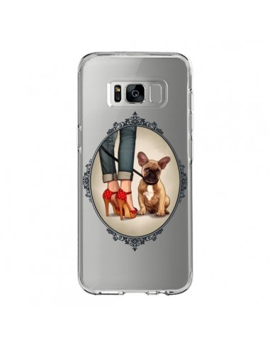 Coque Samsung S8 Lady Jambes Chien Bulldog Dog Transparente - Maryline Cazenave