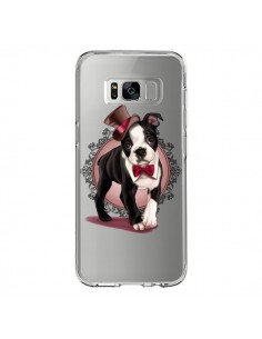 Coque Samsung S8 Chien Bulldog Dog Gentleman Noeud...