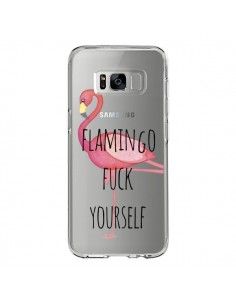 Coque Samsung S8 Flamingo Fuck Transparente - Maryline...