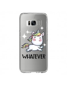 Coque Samsung S8 Licorne Whatever Transparente - Maryline...