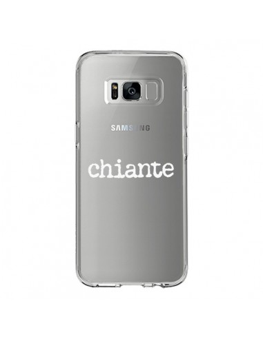 Coque Samsung S8 Chiante Blanc Transparente - Maryline Cazenave