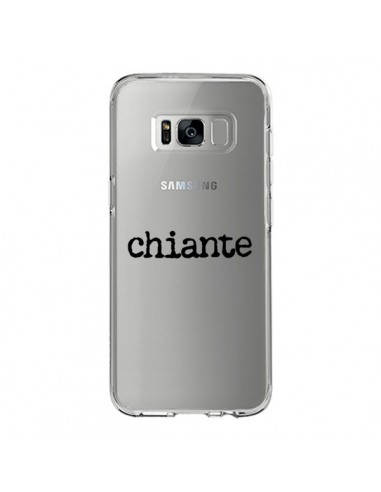 Coque Samsung S8 Chiante Noir Transparente - Maryline Cazenave