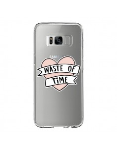 Coque Samsung S8 Waste Of Time Transparente - Maryline...
