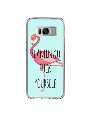 Coque Samsung S8 Flamingo Fuck Yourself - Maryline Cazenave