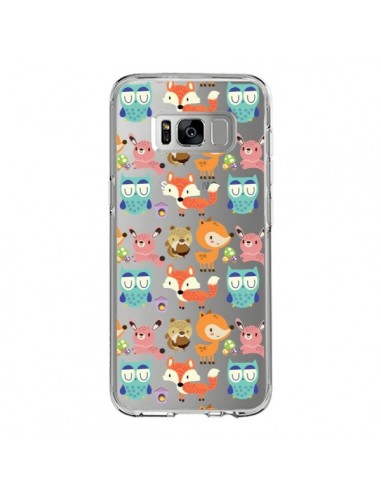 Coque Samsung S8 Renard Ecureuil Lapin Hibou Transparente - Maria Jose Da Luz