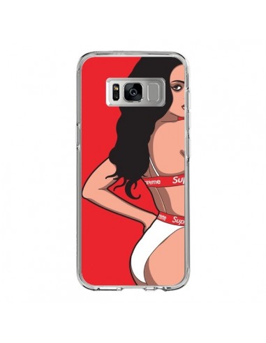 Coque Samsung S8 Pop Art Femme Rouge - Mikadololo