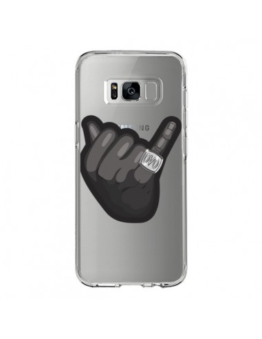 Coque Samsung S8 OVO Ring bague Transparente - Mikadololo