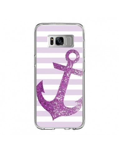 Coque Samsung S8 Ancre Rose Navire - Monica Martinez