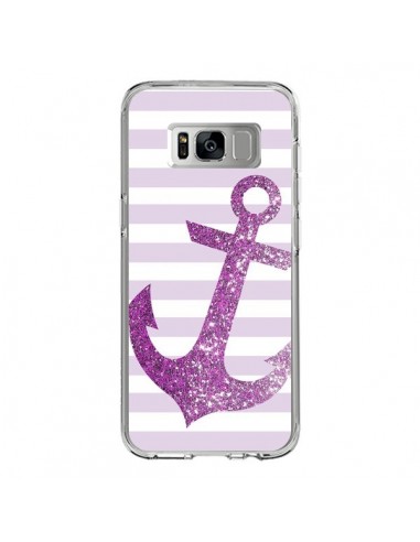 Coque Samsung S8 Ancre Rose Navire - Monica Martinez