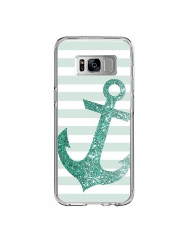 Coque Samsung S8 Ancre Vert Navire - Monica Martinez