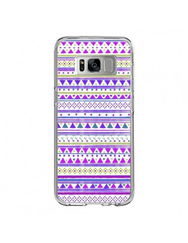 Coque Samsung S8 Bandana Violet Azteque - Monica Martinez