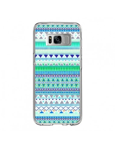 Coque Samsung S8 Chenoa Bleu Azteque - Monica Martinez